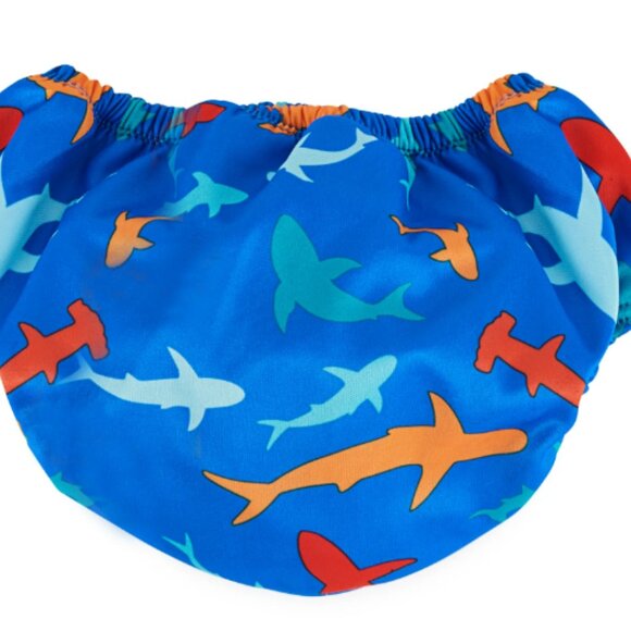 NEW SwimWays Reusable Shark Swim Diaper 50+ UPF Small 6M 13-18 lbs Boys - Picture 3 of 3
